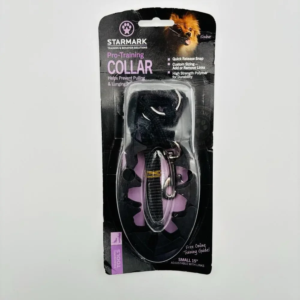 Starmark Pro-Training Dog Collar Black 15-in Small. New In Packaging.